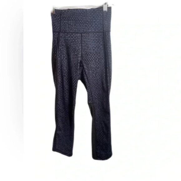 Lululemon real quick samba snake casual yoga athletic stretch crop tights 2 - Picture 2 of 4